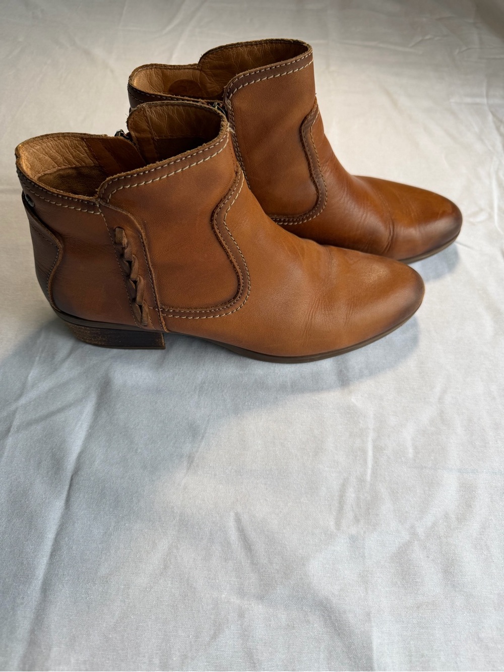 Women's Pikolinos Tan Leather Ankle Boots Size 41